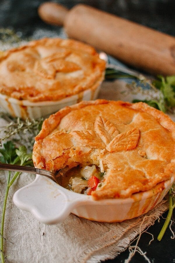Chicken Pot Pie, by thewoksoflife.com