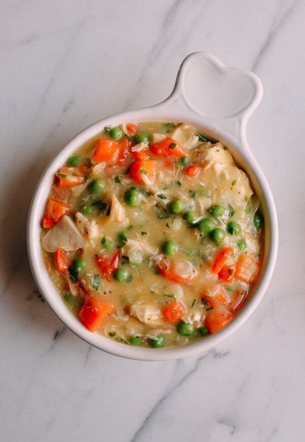 Chicken Pot Pie, by thewoksoflife.com