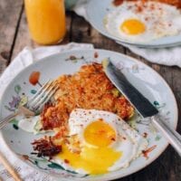 Crispy “Sichuan” Potato Cakes and Eggs, by thewoksoflife.com