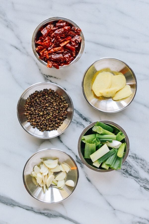 Sichuan Boiled Fish (Shui Zhu Yu, 水煮鱼), by thewoksoflife.com