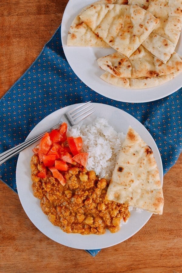 Cashew Chickpea Curry, by thewoksoflife.com