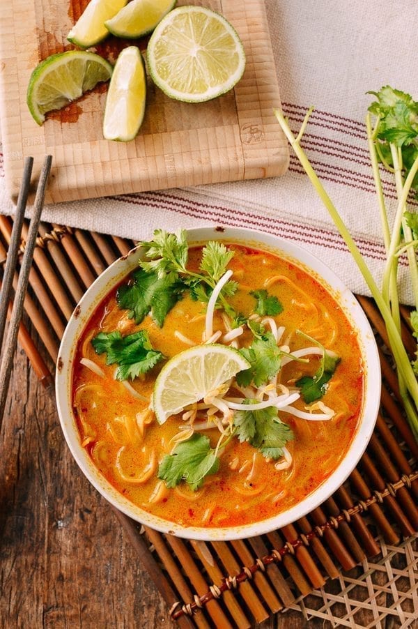 Curry Mee Malaysian Noodle Soup, by thewoksoflife.com