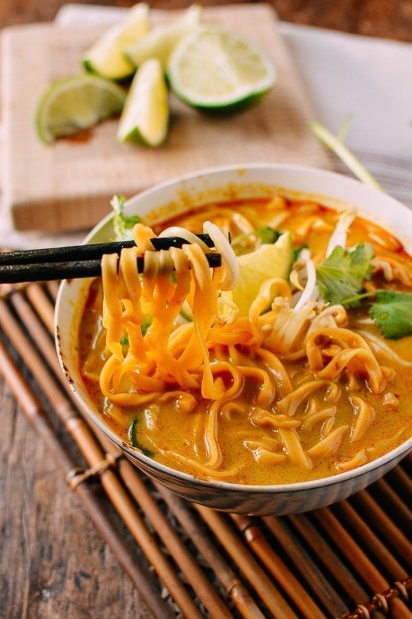 Curry Mee Malaysian Noodle Soup, by thewoksoflife.com