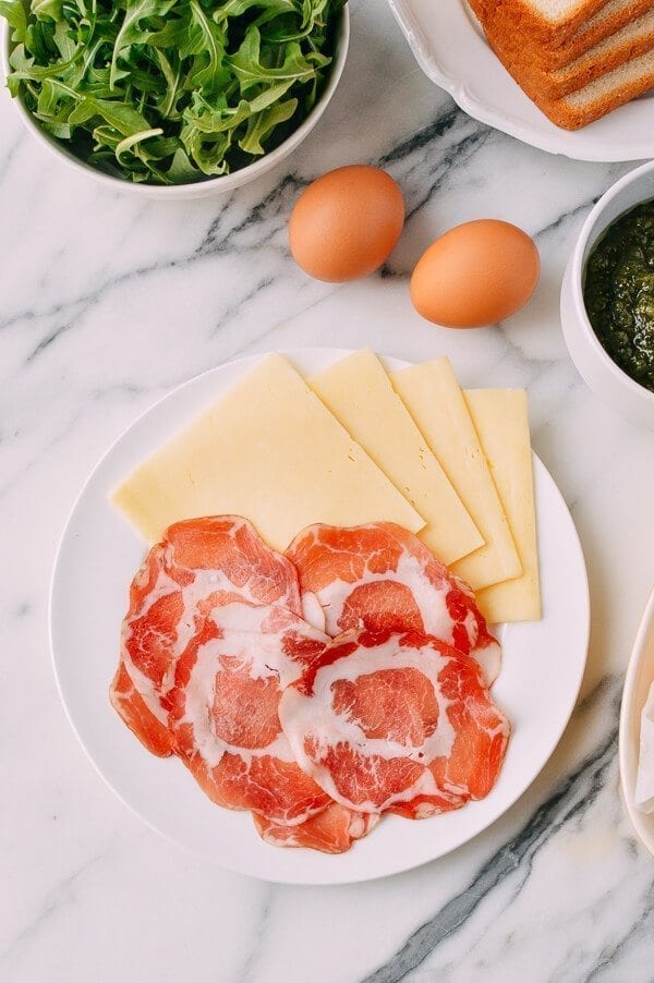 Green Eggs & Ham Grilled Cheese, by thewoksoflife.com