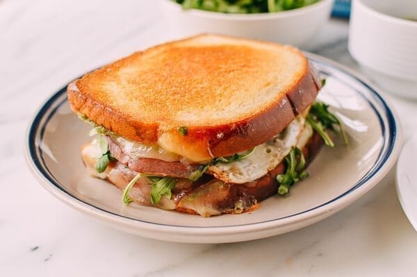 Green Eggs & Ham Grilled Cheese, by thewoksoflife.com