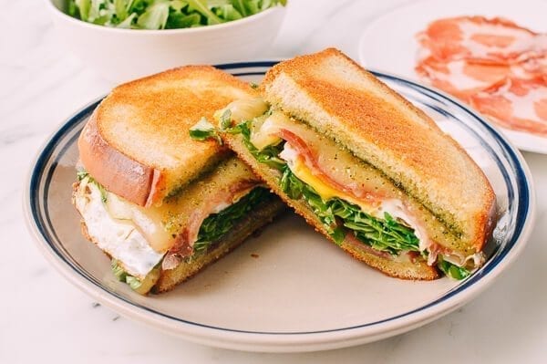 Green Eggs & Ham Grilled Cheese, by thewoksoflife.com