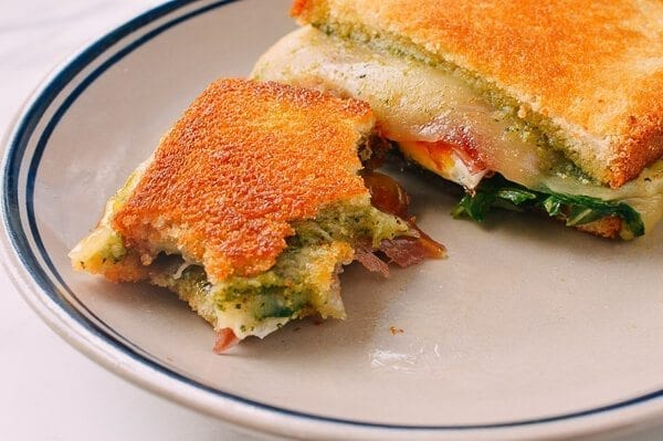 Green Eggs & Ham Grilled Cheese, by thewoksoflife.com