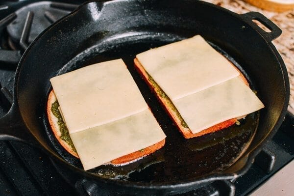 Green Eggs & Ham Grilled Cheese, by thewoksoflife.com