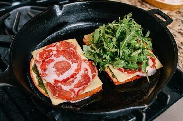 Green Eggs & Ham Grilled Cheese, by thewoksoflife.com