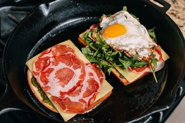 Green Eggs & Ham Grilled Cheese, by thewoksoflife.com