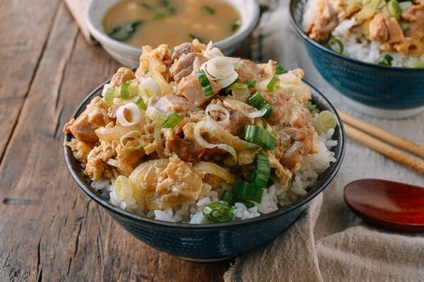Okakodon (Japanese Chicken & Egg Rice Bowls), by thewoksoflife.com