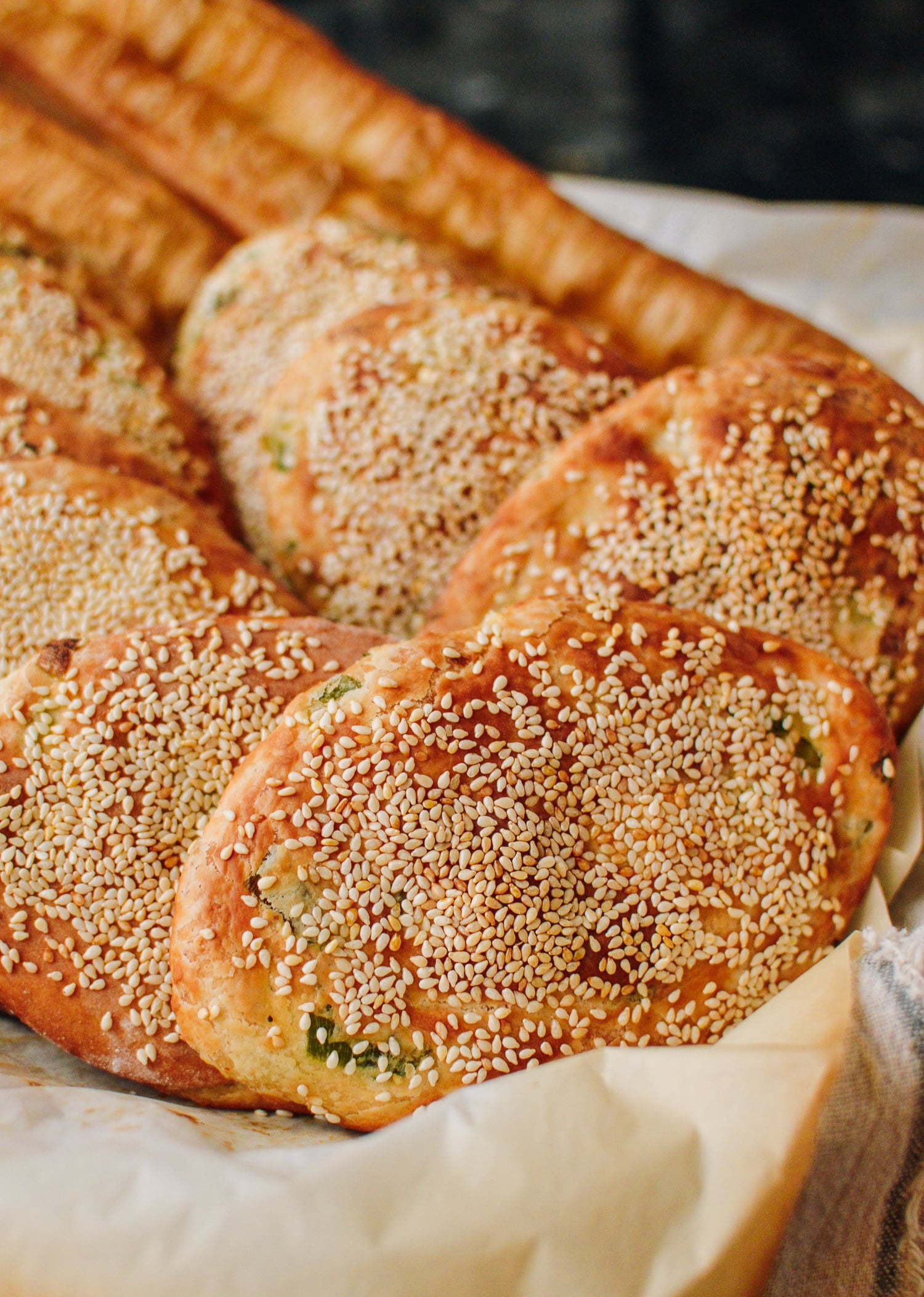 Shanghai Sesame Pancakes (上海大饼)