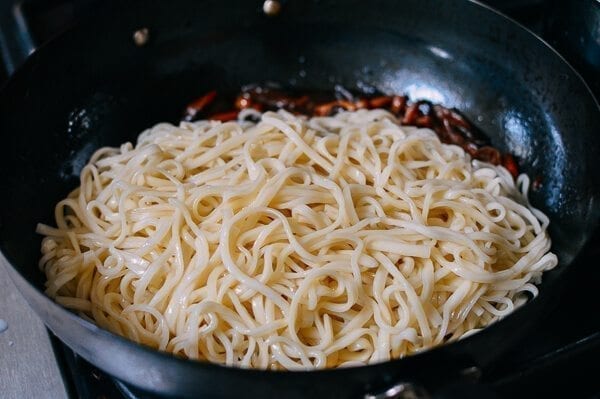 Soy Sauce Braised Wild Mushroom Noodles, by thewoksoflife.com
