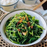 Ong Choy (Water Spinach) with XO sauce, by thewoksoflife.com