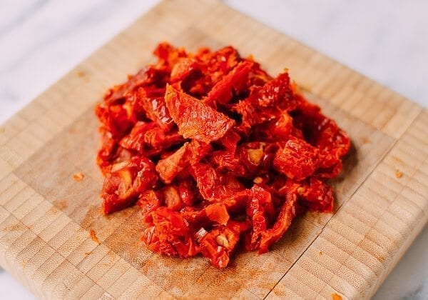 Basil Mint Pesto Pasta, by thewoksoflife.com