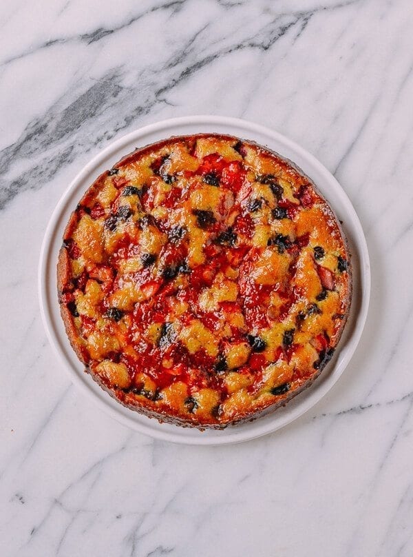 Basil Berry Cake, by thewoksoflife.com