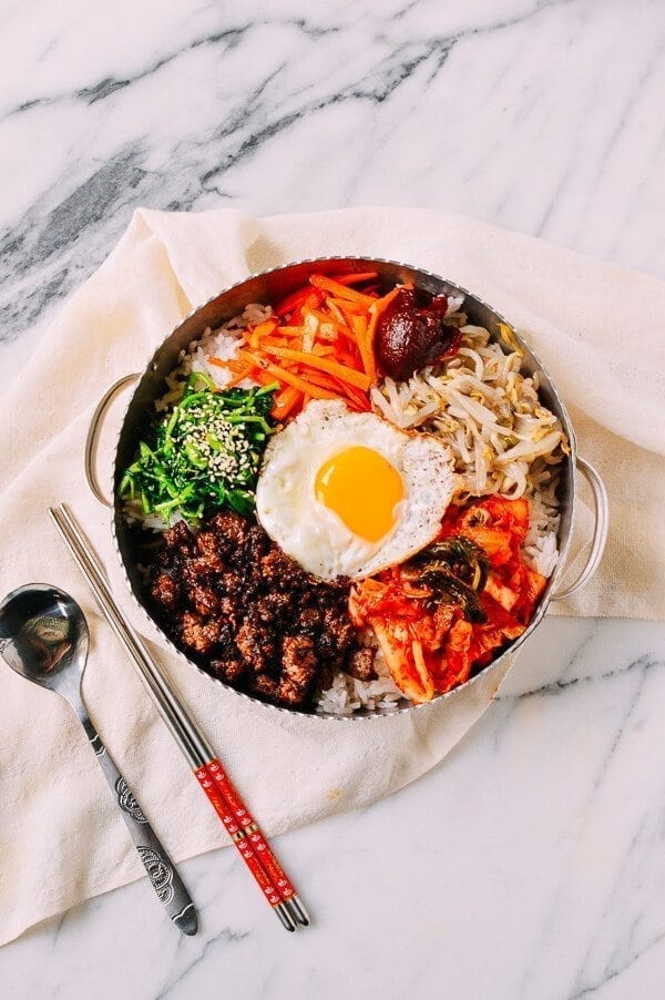 Easy Korean Beef Bibimbap, by thewoksoflife.com