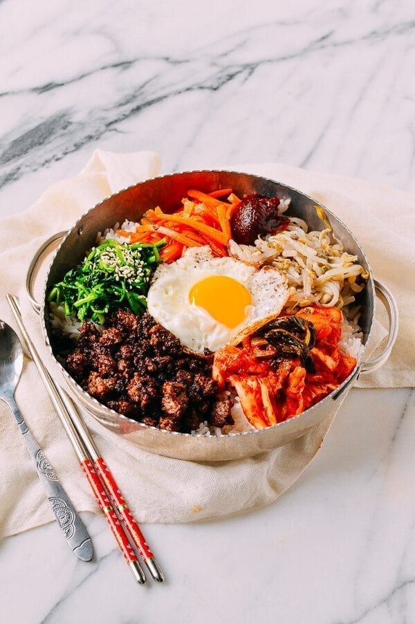 Easy Beef Korean Bibimbap, by thewoksoflife.com