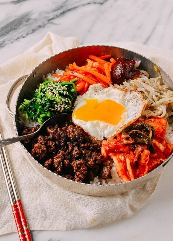 Easy Beef Korean Bibimbap, by thewoksoflife.com