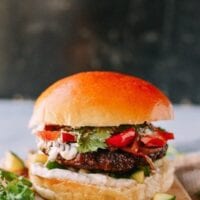 Cumin Lamb Burgers, by thewoksoflife.com