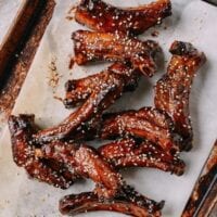 Honey Glazed Ribs, by thewoksoflife.com