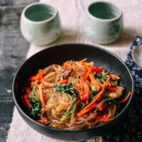 Japchae (Korean Glass Noodles), by thewoksoflife.com