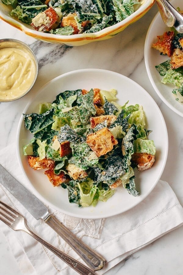 Caesar Salad with Tuscan Kale