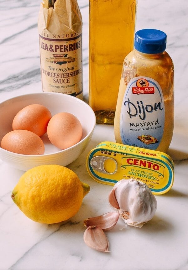 Caesar Salad with Tuscan Kale, by thewoksoflife.com