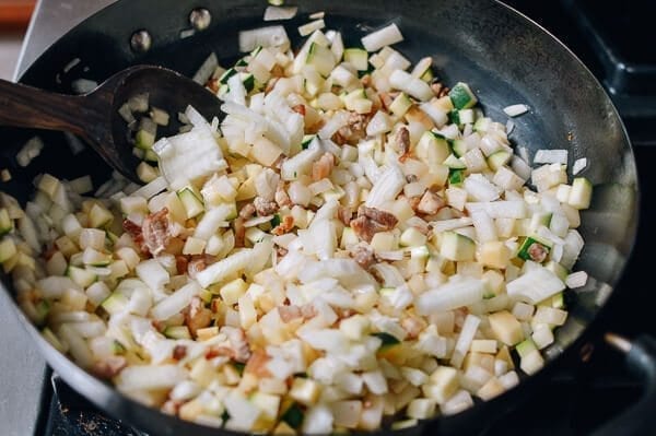 Korean Black Bean Noodles (Jajangmyeon), by thewoksoflife.com