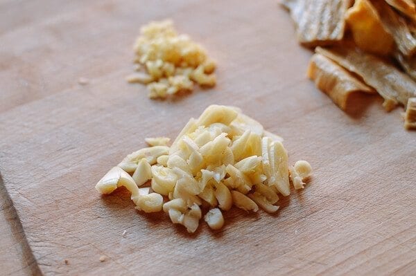 Stir Fried Bok Choy with Tofu Skin, by thewoksoflife.com