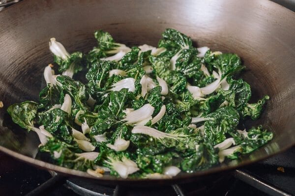 Stir Fried Bok Choy with Tofu Skin, by thewoksoflife.com