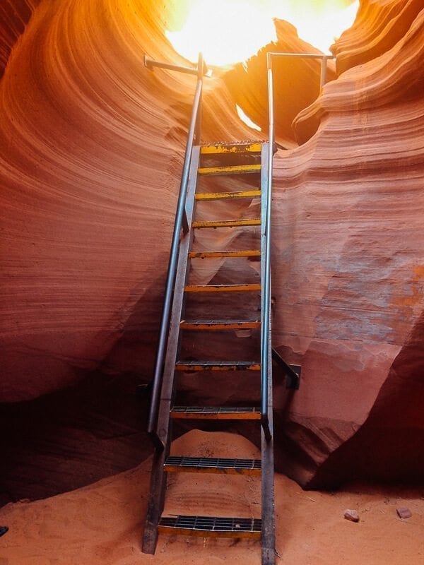Antelope Canyon Ladders, by thewoksoflife.com