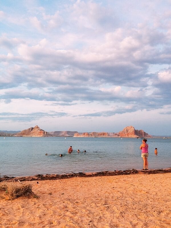 Lake Powell Beach, by thewoksoflife.com
