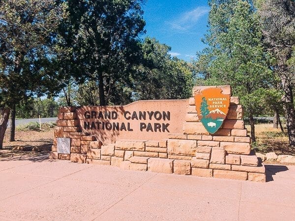 Grand Canyon National Park Sign, by thewoksoflife.com
