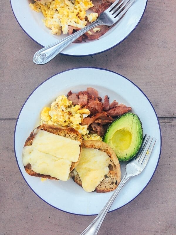 Camping Breakfast, by thewoksoflife.com