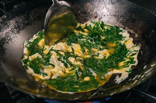 Chinese Chives & Eggs Stir Fry, by thewoksoflife.com