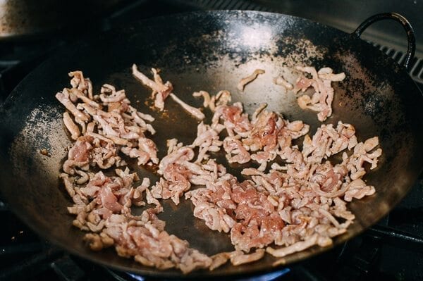 Pork with Garlic Sauce - Yu Xiang Rou Si, by thewoksoflife.com