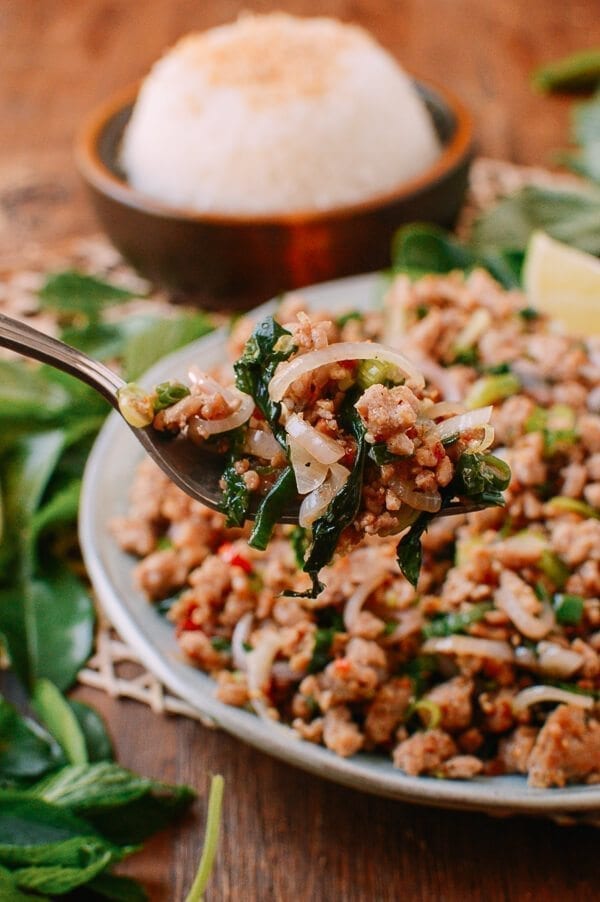 Pork Larb, The National Dish of Laos, by thewoksoflife.com