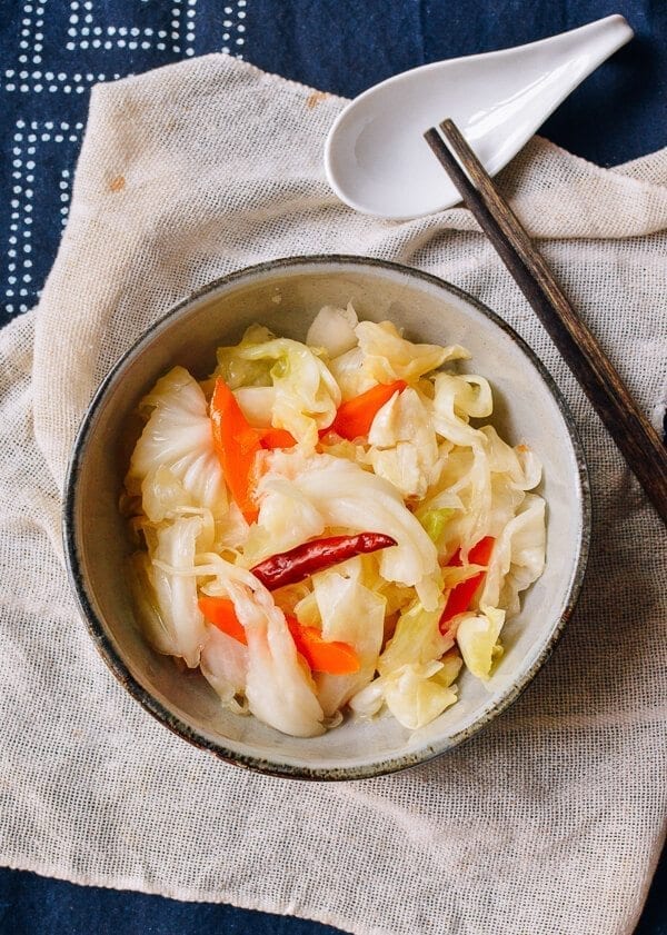 Asian Pickled Cabbage, by thewoksoflife.com