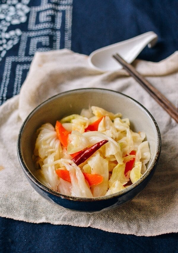 Asian Pickled Cabbage, by thewoksoflife.com