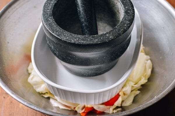 Asian Pickled Cabbage, by thewoksoflife.com