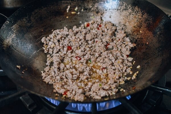 Braised Eggplant with Minced Pork, by thewoksoflife.com