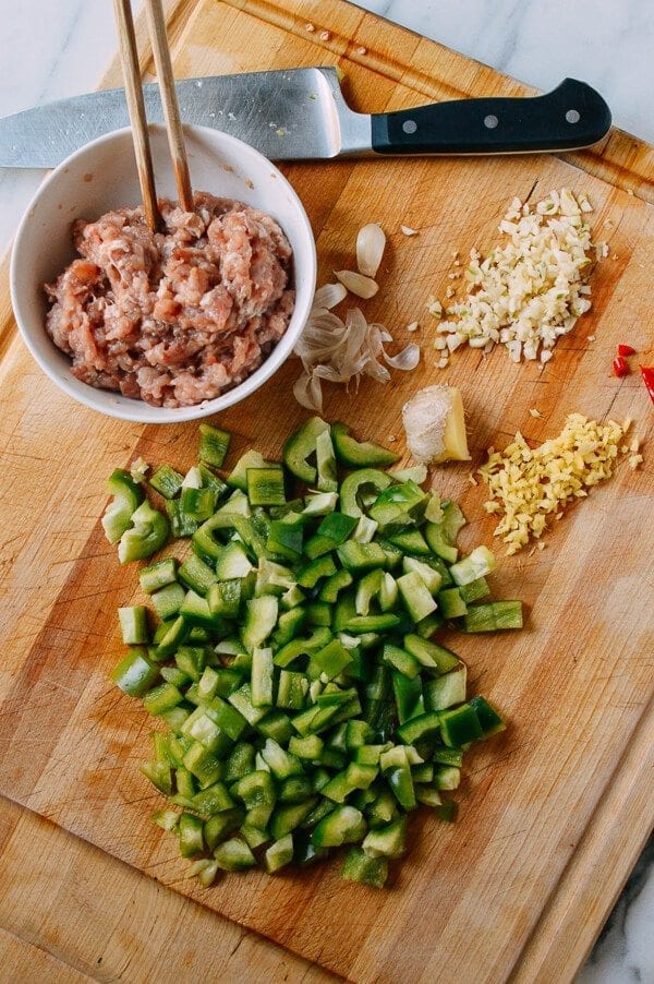 Braised Eggplant with Minced Pork, by thewoksoflife.com