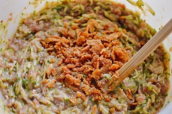 Chicken Zucchini Dumplings, by thewoksoflife.com