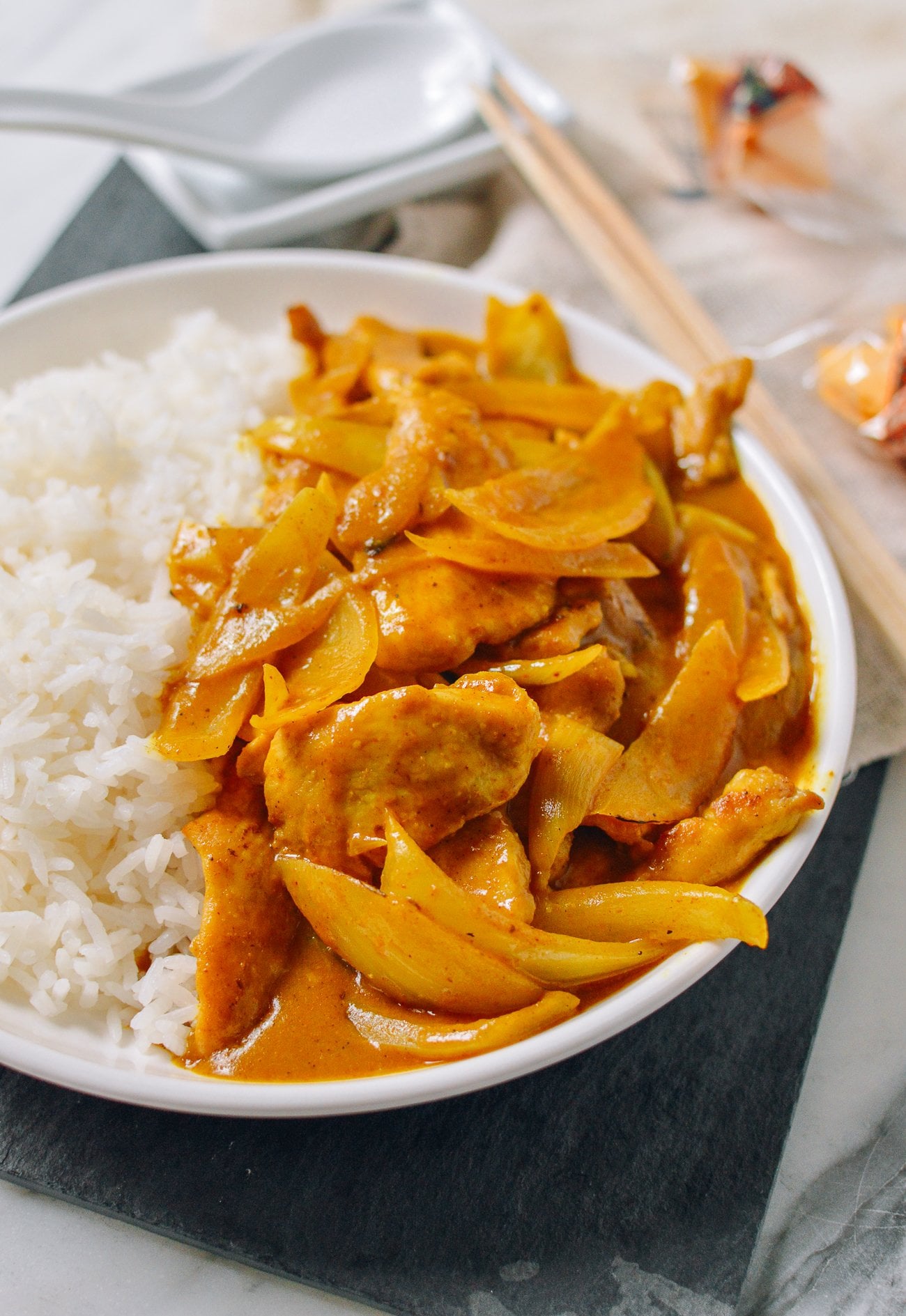 Chinese Chicken Curry with Rice