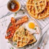 Sesame Scallion Waffles