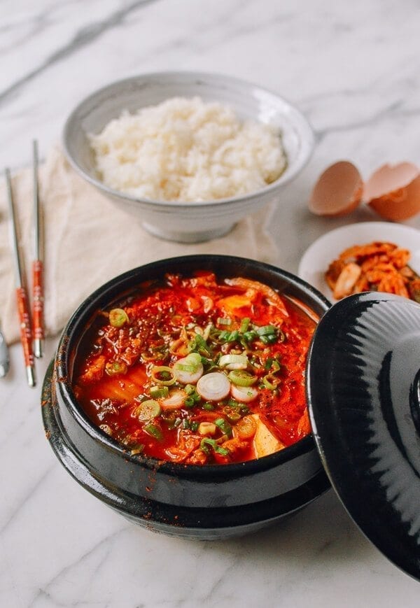 Soondubu Jigae (Korean Soft Tofu Stew), by thewoksoflife.com