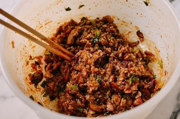 Sticky Rice Stuffed Chicken Breast, by thewoksoflife.com