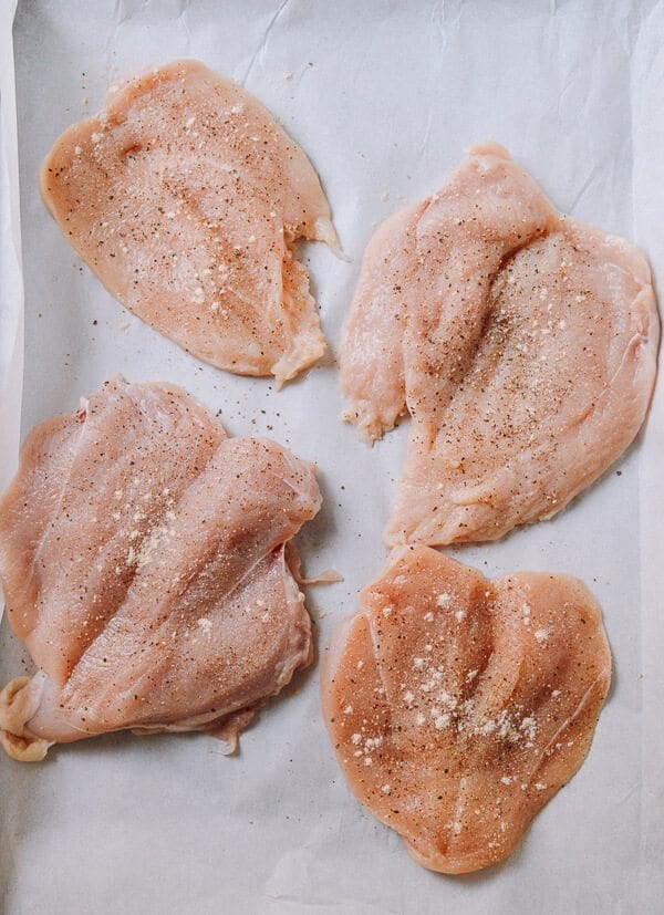 Sticky Rice Stuffed Chicken Breast, by thewoksoflife.com