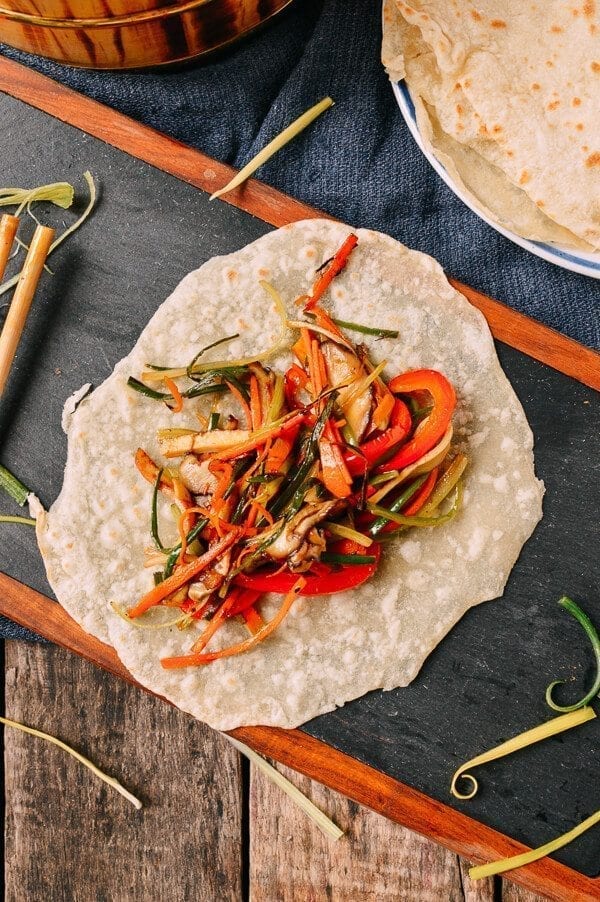Vegetable Moo Shu, by thewoksoflife.com